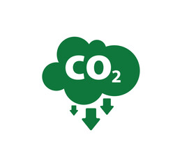 reducing CO2 emissions to stop climate change. green energy background	