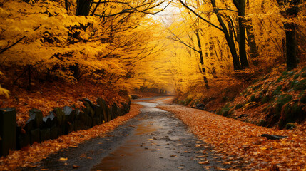 autumn in the forest high definition(hd) photographic creative image