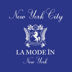 New York City Retro typography inspirational slogan print
