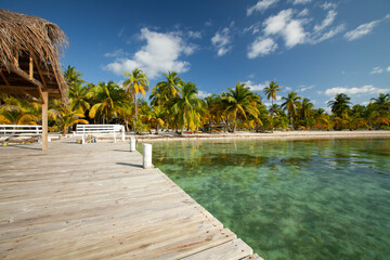 Belize island South Water Caye.