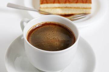Coffee and Sponge cake