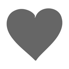 Vector hand drawn doodle heart icon