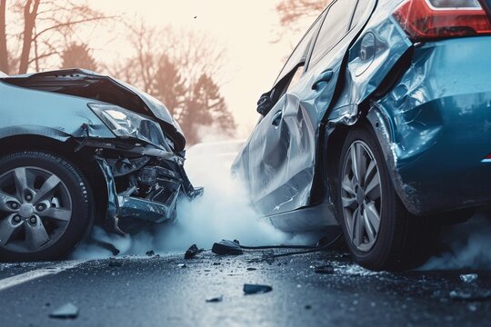 Collision between two cars