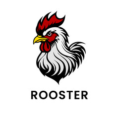 Fototapeta na wymiar Rooster mascot illustration logo design