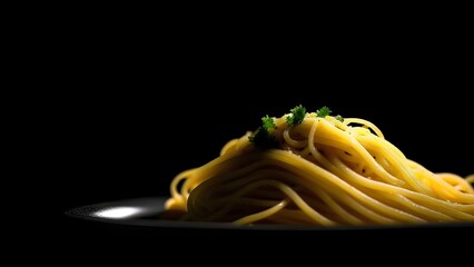 spaghetti with pesto sauce