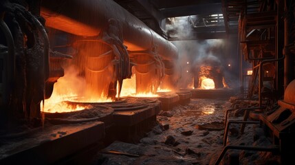 Large steel plants are making steel