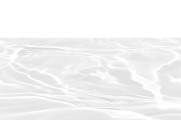 White water with ripples on the surface. Defocus blurred transparent white colored clear calm water surface texture with splashes and bubbles. Water waves with shining pattern texture background.