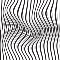simple abstract seamlees black vertical line wavy distort pattern
