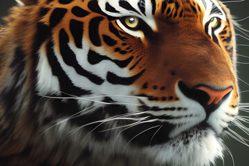 portrait of a tiger. Generative AI