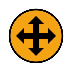 Fototapeta premium Traffic sign symbol