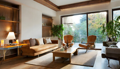 beautiful apartment  interior. Generative AI.