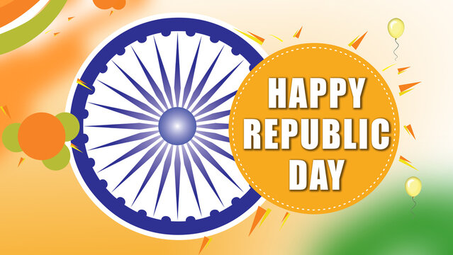 Indian Republic Day Wish Design or Creatives-3 Greeting Card