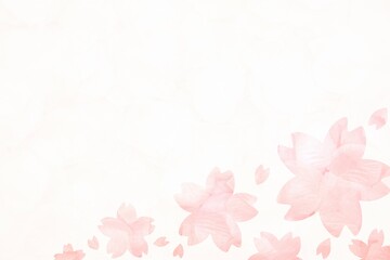 Fototapeta na wymiar 桜のレター素材