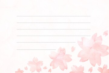 Naklejka na ściany i meble 桜のレター素材