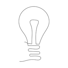 Airplane  continuous one line drawing  outline vector illustration