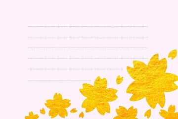 桜のレター素材