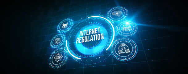 Regulation Compliance Rules Law Standard Business Technology concept. 3d illustration