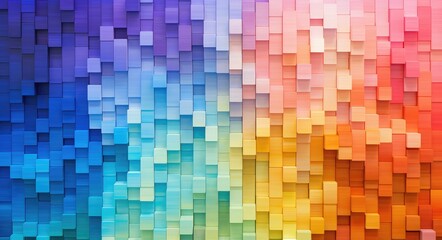 Colorful Wooden Blocks Composition: Playful Background Material