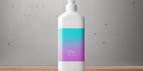 Create a mockup of a blank hand sanitizer gel bottle with customizable scent and label.