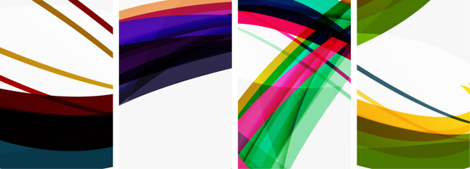 Abstract colorful wave posters for wallpaper, business card, cover, poster, banner, brochure, header, website