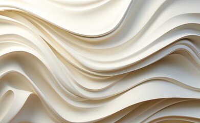Abstract white wavy background. Created with Ai