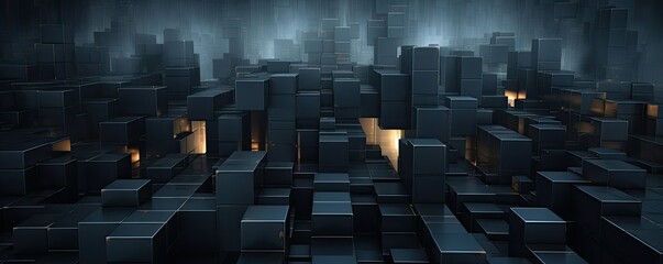 Obraz premium Contemporary geometric mosaic graphics presented in a low-poly style.