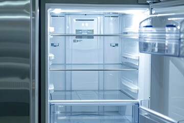 New clean fridge with empty interior
