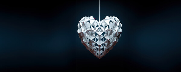 3D Paper Heart Sculpture