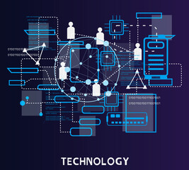 Technology, People's use of technology in various forms for economic benefit.