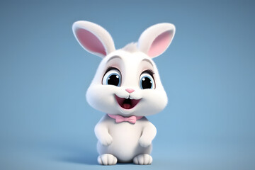 Obraz premium 3d rendering cute Rabbit cartoon
