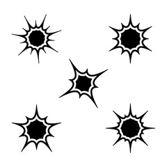 Explode line icon vector illustration