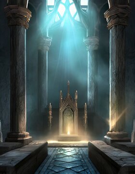 adventure game background, church, castle