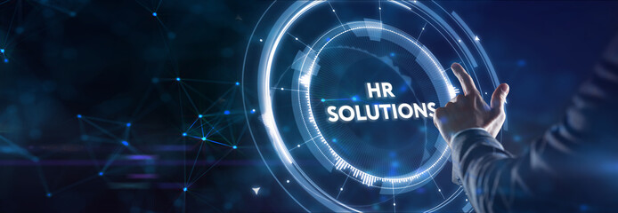 Business, Technology, Internet and network concept. HR Solutions.