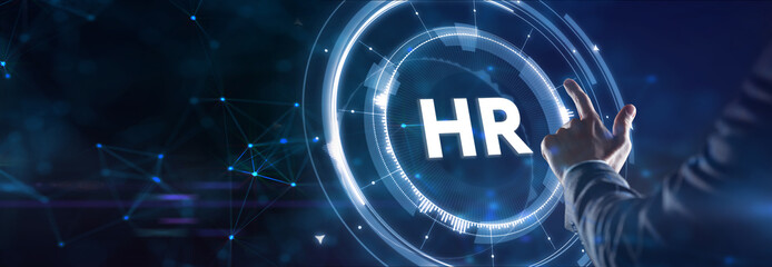 Business, Technology, Internet and network concept. Human Resources HR management concept.