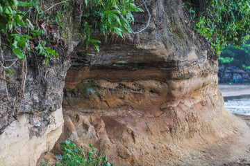 cliff cave by the sea
