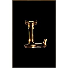 Letter L Logo Gold Shiny Icon Fancy Generative AI