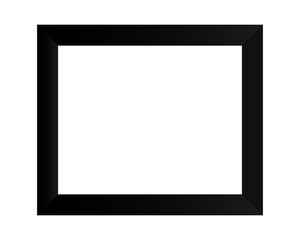 Black rectangle frame for photo