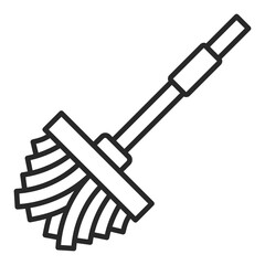   Mop line icon
