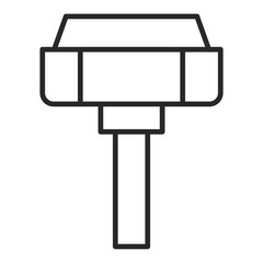   Squeegee line icon