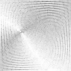 Wavy halftone dots pattern texture background
