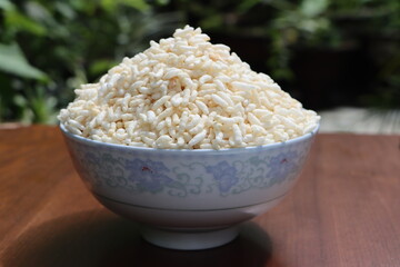 Churmure or murmure or moori, Puffed rice, food ingredient, Indian Traditional food