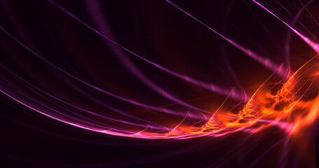 3D manual rendering abstract fractal business background