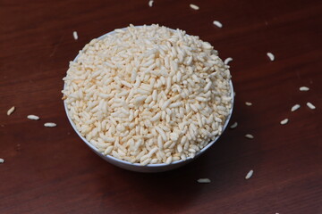 Churmure or murmure or moori, Puffed rice, food ingredient, Indian Traditional food