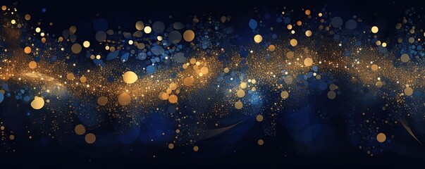 An abstract background with twinkling lights with bokeh effect