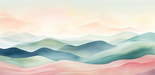 An abstract illustration with wavy and textured shapes