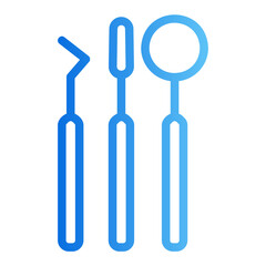 dental equipment gradient icon