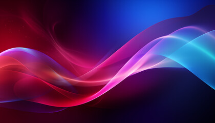 A colorful wave on a dark abstract background