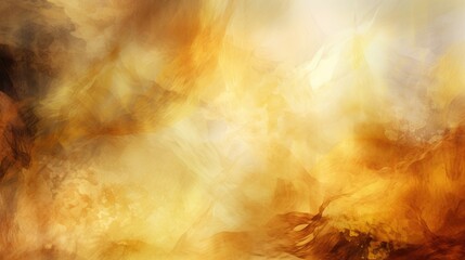 Obraz na płótnie Canvas A soft, dynamic swirl of golden smoke on an abstract backdrop