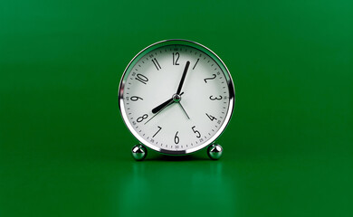 Time and work in daily life Photo of a modern clock in a high quality photo studio.