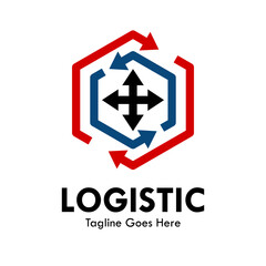 Logistic or other ways logo template illustration